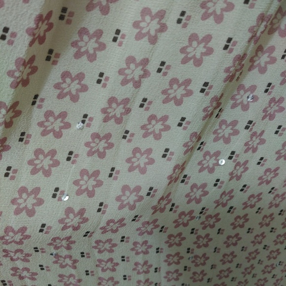 Ted Baker London Floral Glitter Silk Midi Dress Sleeveless  US Size 10 - Picture 3 of 8